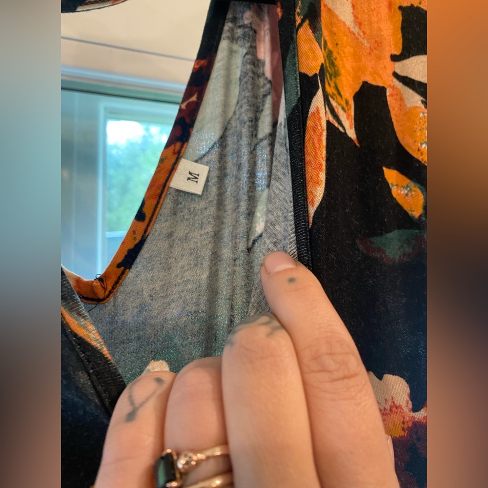Black floral boho maxi Medium - Picture 6 of 6